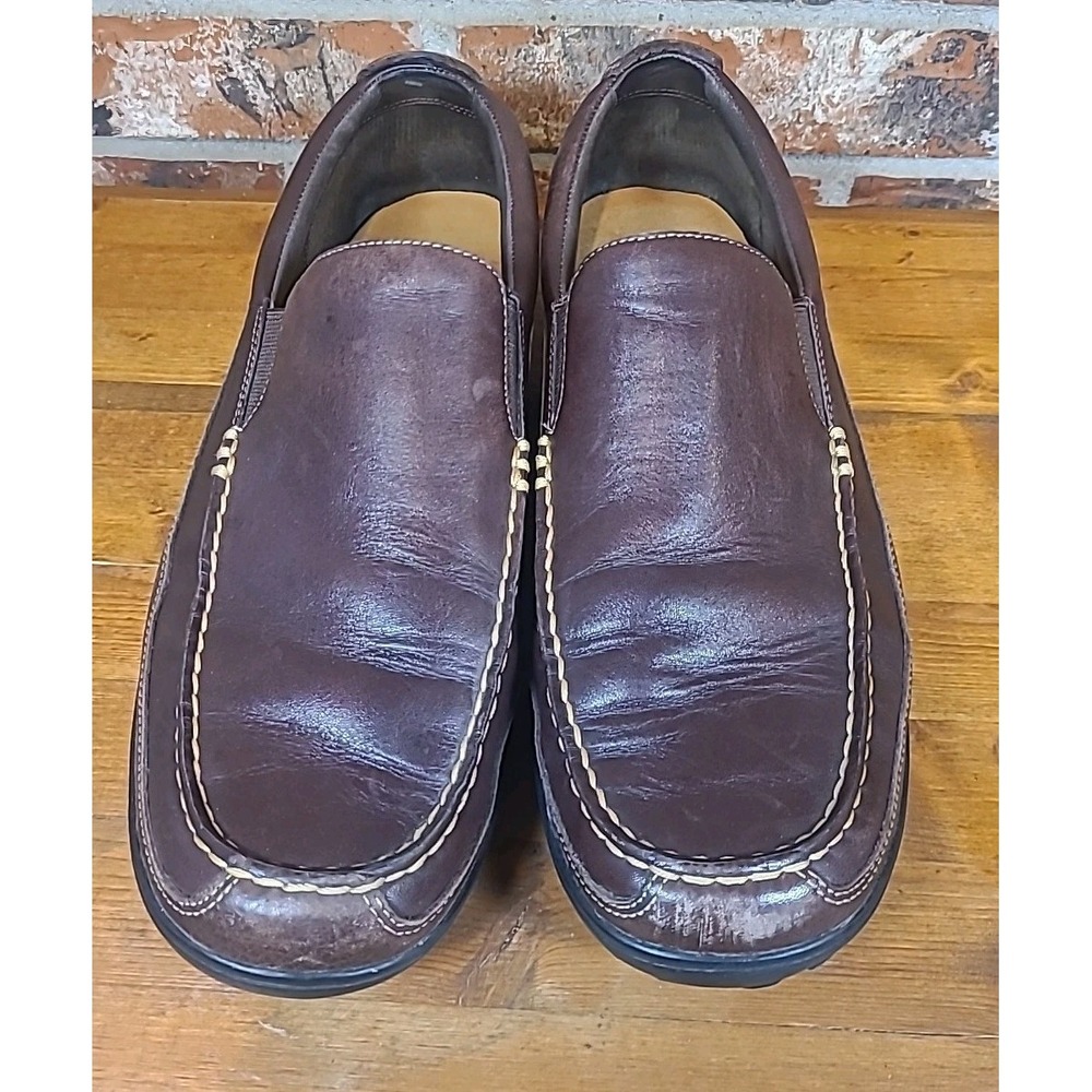 Cole Haan Loafer Slip‎ On Tucker Venetian Brown Leather Shoes Men's size 12M